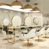 Hair salon shop simple hair mirror table Hair salon special hair cut mirror Stainless steel single-sided four-sided hair tide shop mirror