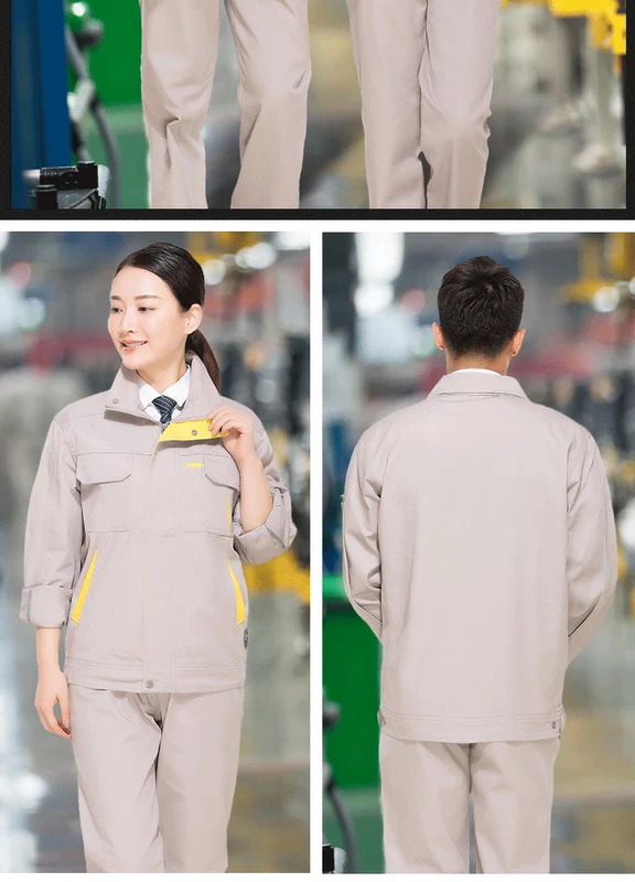 Bông thợ hàn yếm phù hợp với nam lao động dịch vụ bảo hiểm tự động sửa chữa dài tay áo thợ hàn điện cotton chống bỏng khả năng kháng cháy dụng cụ quần áo nam