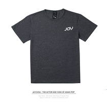  Jay logo High-quality combed cotton gray tee