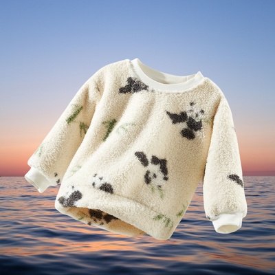 欧孕半边绒秋冬吸湿保暖家居服