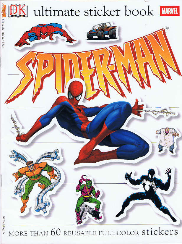 w2888 Last point British classic is very popular sticker interactive thin book Spiderman 60 stickers 12
