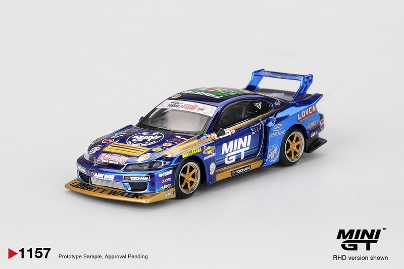 [in Stock] Minigt 1:64 Nissan Silvia S15 lb Super Silhouette Alloy Car Model 1157