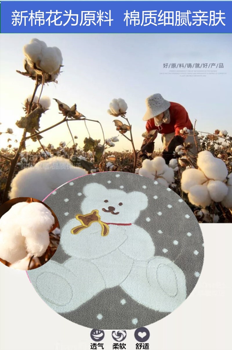 Dày gối bông bao gồm một cặp nạp thấm jacquard cổ điển terry khăn 100% cotton gối cartoon sinh viên độc thân - Khăn gối khăn gối