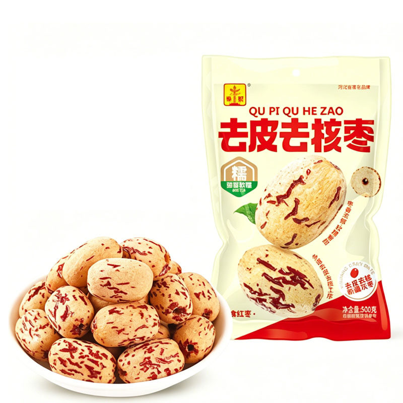 【华聚】去皮去核枣新疆灰枣500g