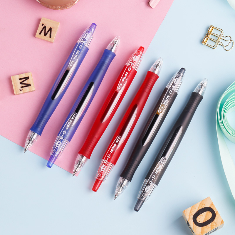 Japan pilot Baile BL-G6-5 Push-action streamlined pen Gel pen 0 5mm bullet signature pen Water-based pen Black red blue exam water-based pen Official flagship store official website