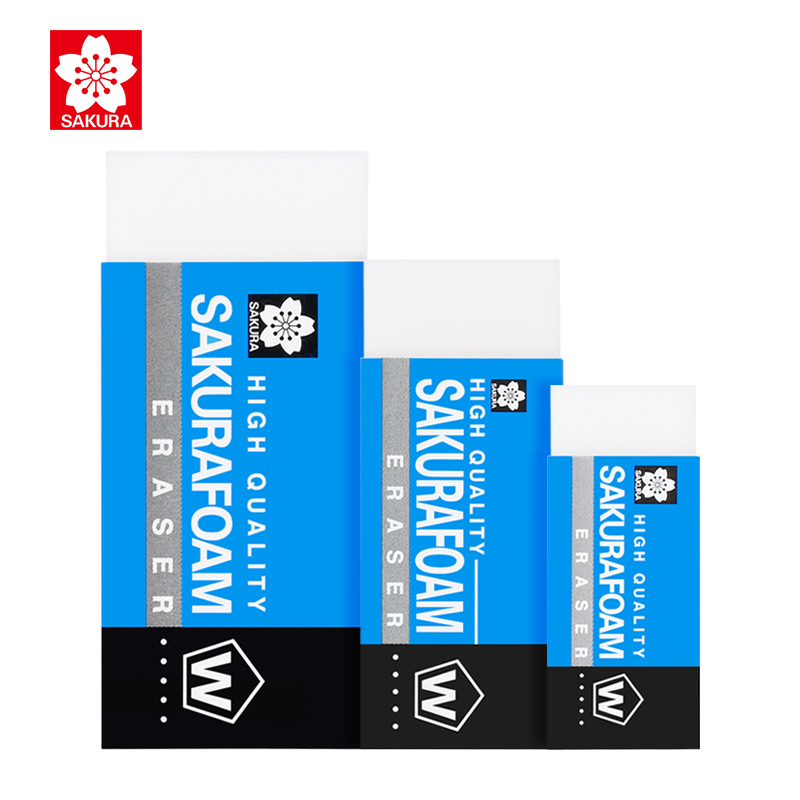 Japanese Imported sakura Erasers Xrfw-100 High Polymer Clean Eraser, Student Eraser That Erases Cleanly Without Leaving Marks, High-Gloss Sketch Art Eraser