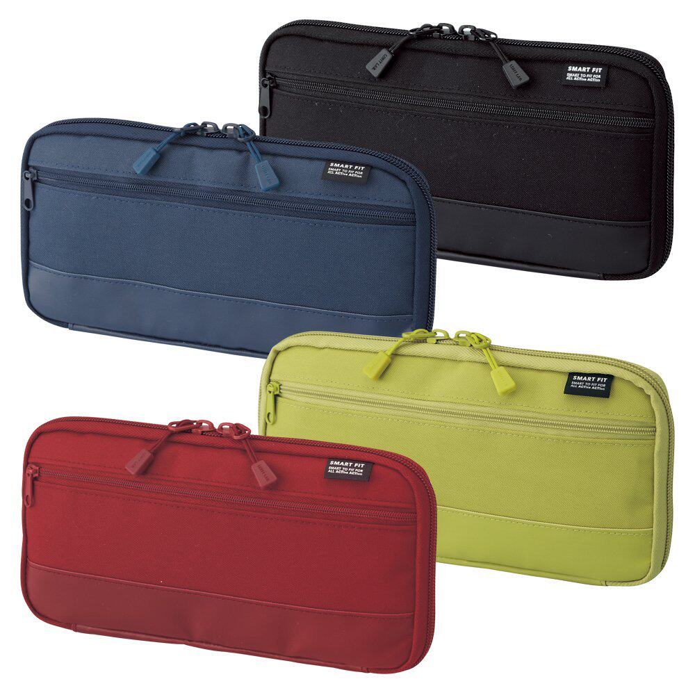 Japan Xieli Lihit LAB student pen bag portable stationery box storage bag A- 7686 stationery bag large capacity pencil bag multifunctional business storage bag handbag cute photo bag