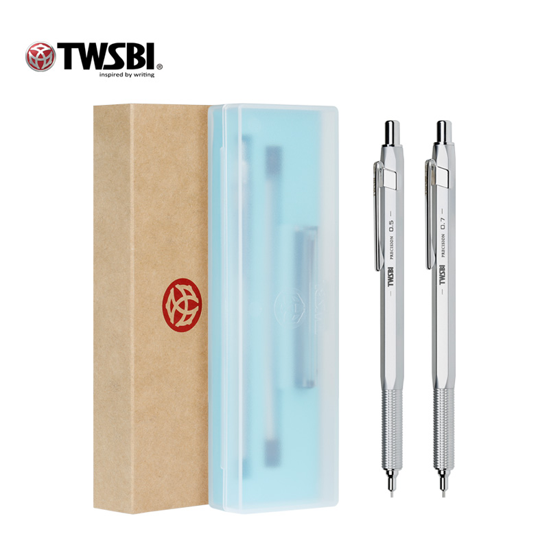 twsbi 3-text Hall Precision PM Automatic pencil metal rod Activity 0 5 not easy to break Lead 2 ratio Painting HB pencil triangular student lettering custom gift pen