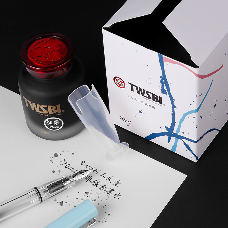 Twsbi Sanwentang Ink for Students, Colored Ink Bottles, Non-Carbon Fountain Pen Ink, Glass Dip Pen Ink, Non-Clogging Pen, Blue-Black Fountain Pen Ink, Black and Red Large Bottle Universal Ink Twsbi Sanwentang Ink for Students, Colored Ink Bottles, Non-Carbon Fountain Pen Ink, Glass Dip Pen Ink, Non-Clogging Pen, Blue-Black Fountain Pen Ink, Black and Red Large Bottle Universal Ink