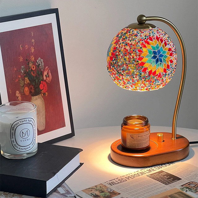 American retro aromatherapy lamp melted wax table lamp warm and romantic bedroom bedside melted candle atmosphere lamp birthday gift for girls