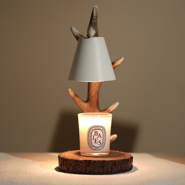 New Antler-Shaped Scented Candle Wax Melting Lamp, Candle Melting Lamp, Wax Melting Lamp, Bedroom Desk Decoration Small Table Lamp