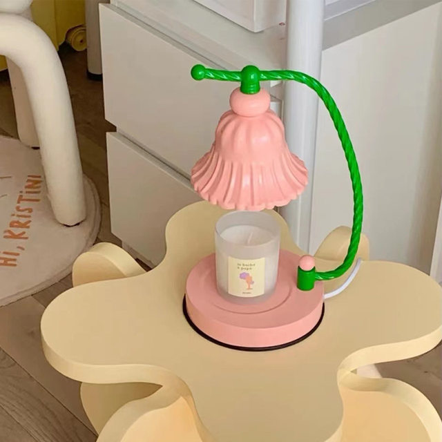 Aromatherapy Lamp for Girls, Wax Melting Candle, Essential Oil Melting Candle, Table Lamp, Bedroom Aromatherapy Burner, Flameless Essential Oil Gift