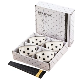 Сине-белый керамический комплект для домашнего использования, посуда для еды, подарочная коробка, подарок на день рождения