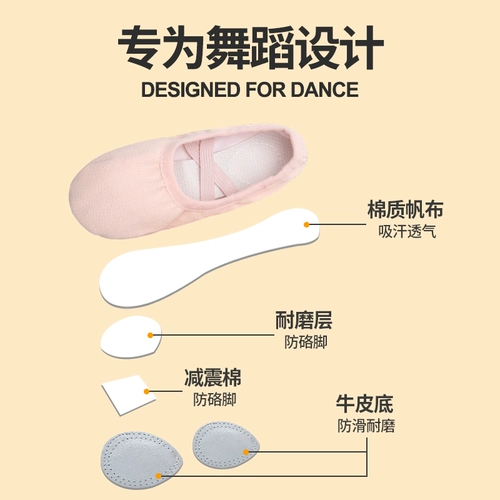 Летняя обувь, танцующие балетки, мягкая подошва