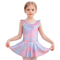 Dance clothing for children and girls summer short-sleeved body suits Chinese dance practice clothes toddler tutus girl dance clothes