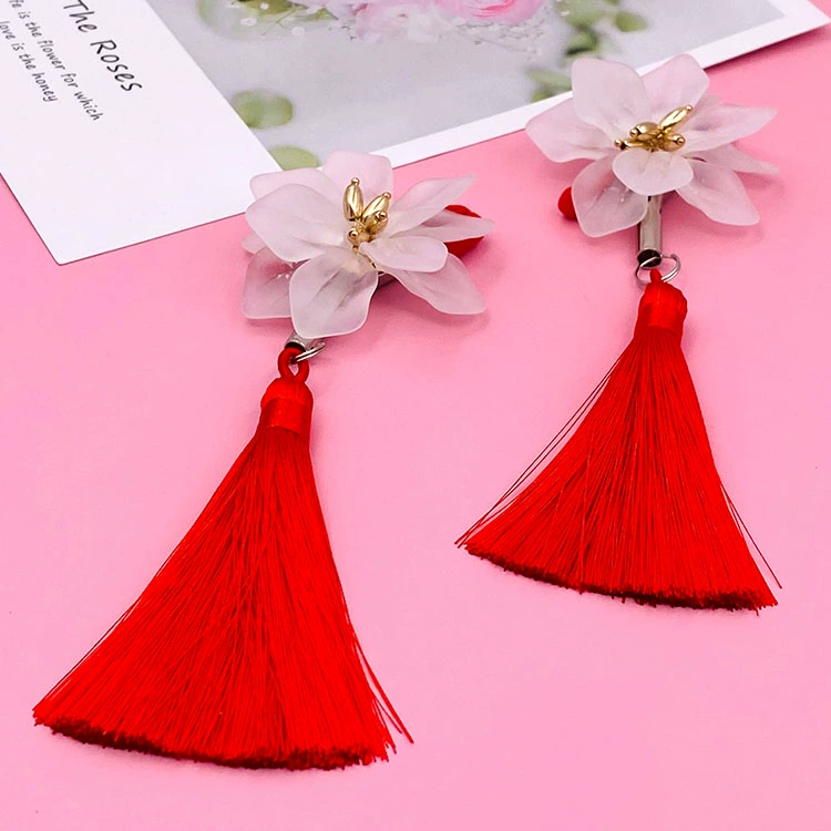 Ba chiều tua hoa khiêu dâm kẹp ngực tiếp liệu handmade kẹp ngực kim loại đồ chơi nữ SM tiếp liệu ngực phụ kiện