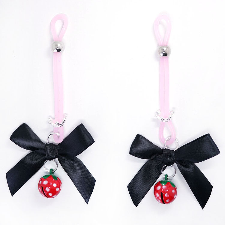 New breast clip sexy lingerie uniform accessories nipple stimulation cute sex toys bells women's supplies SM bundle