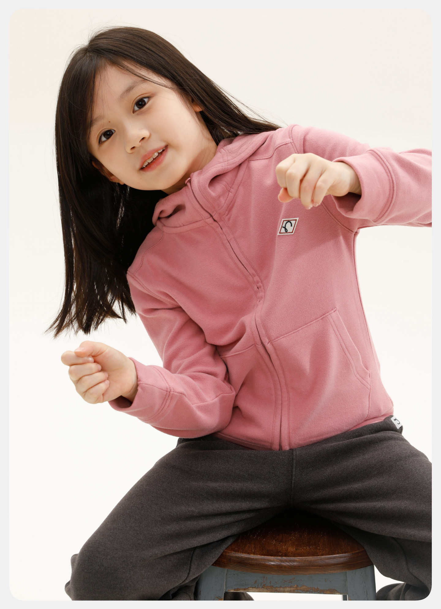 Capsule Naju Children's Clothing [Easy to Fold] Children's Sweatshirt Antibacterial Static-Free Lightweight Warm Fleece Zip-Up Jacket for Boys and Girls — 64