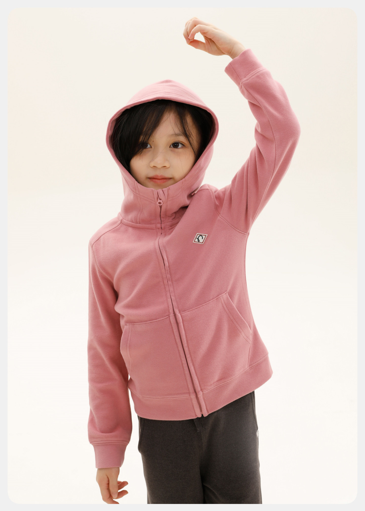 Capsule Naju Children's Clothing [Easy to Fold] Children's Sweatshirt Antibacterial Static-Free Lightweight Warm Fleece Zip-Up Jacket for Boys and Girls — 62