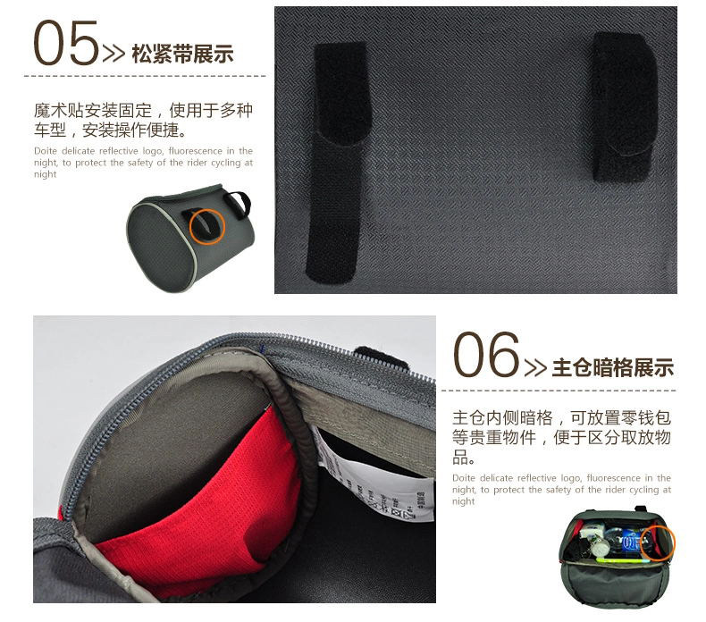 Sacoche pour vélo mixte DOITE - Ref 2220909 Image 13