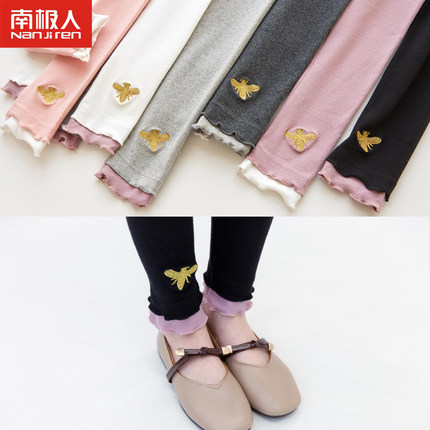 女童打底裤春秋款外穿洋气2019新款纯棉薄款婴儿童长裤子宝宝秋装