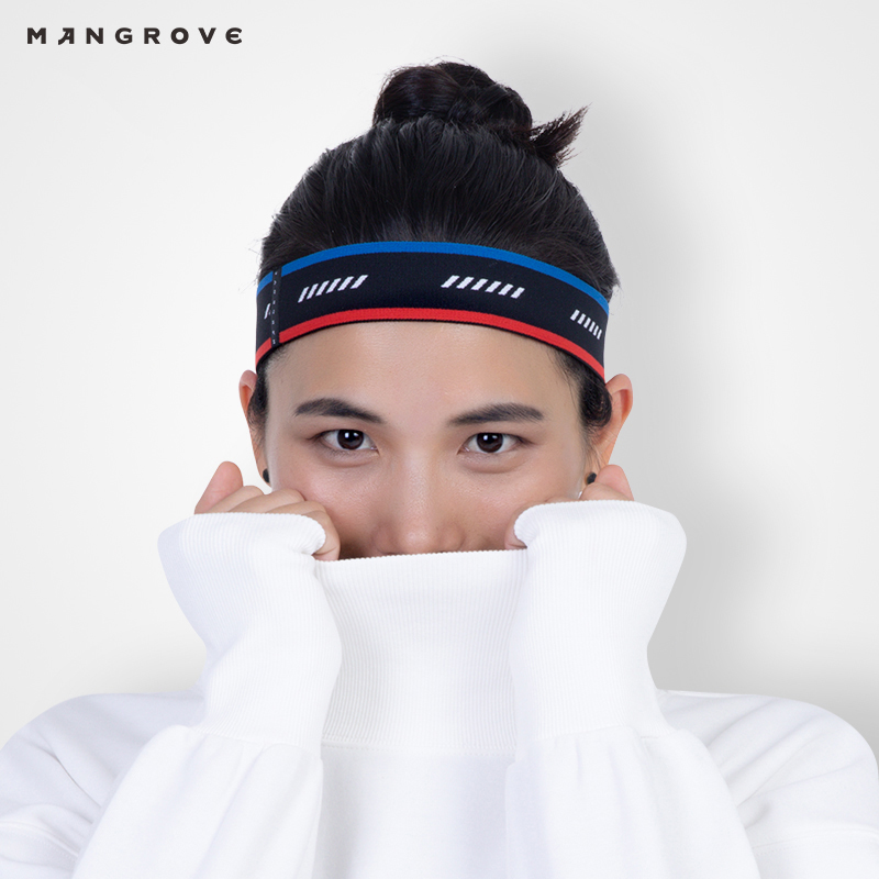 Sweat-proof headband Sports hairband Sweat-absorbing headband Fitness yoga hairband Female antiperspirant running sweat guide belt male forehead