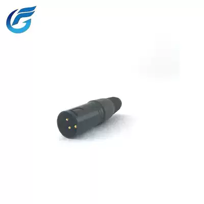 Stage ktv flash ballroom wedding bar special microphone plug three heart Carnon black gilded