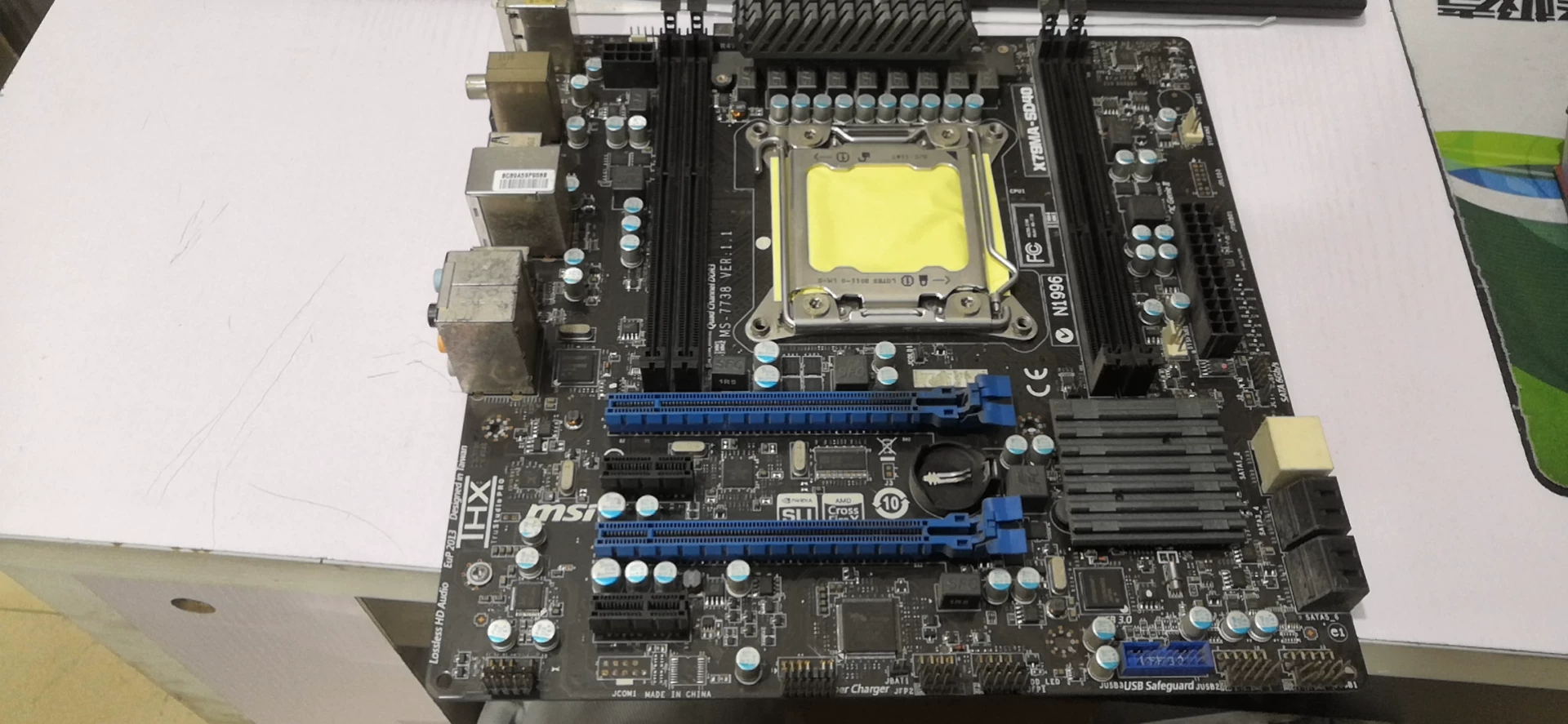 MSI/ X79MA-SD40 2011 игла Intel подлинная разборка секонд-хенд X79 чипсет