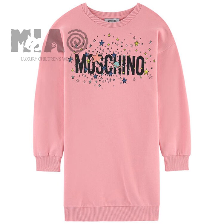 European moschinoMOSCHINO autumn and winter girls' clothing sweater dress