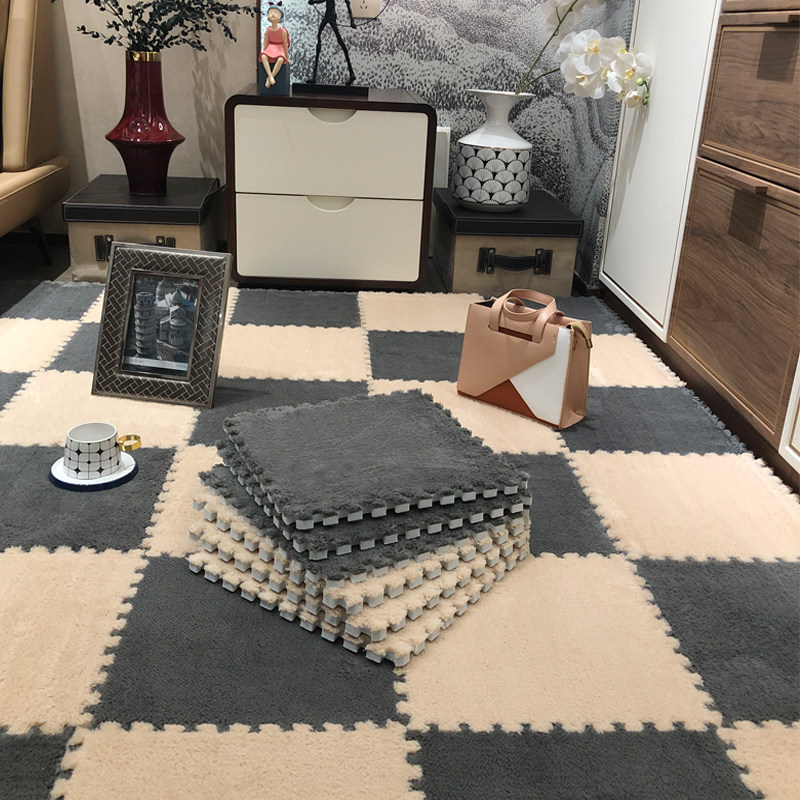 Boys bedroom carpet in windroom carpet full cover splicing bubble mattress mattress edge carpet cut water wash