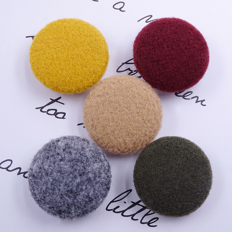 Wool large cashmere coat cloth bag button High-grade female button windbreaker coat bag cloth button round decorative button