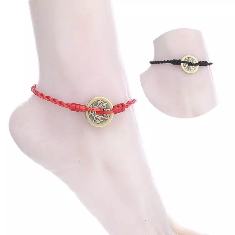 Vòng tay bằng đồng dệt vòng chân năm nay dây đỏ đôi đỏ may mắn dây đỏ chân dây sinh viên nam nữ chuyển linh hồn ác những mẫu lắc chân đẹp nhất