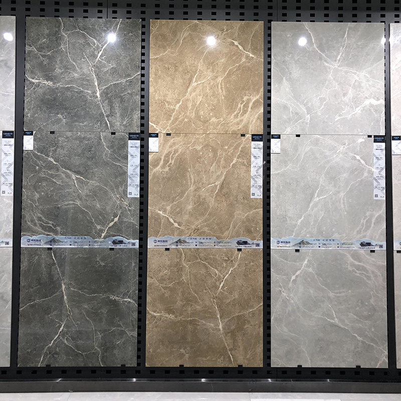 Simple modern whole body marble tiles 800x800 gray living room floor tiles Powder room floor tiles new