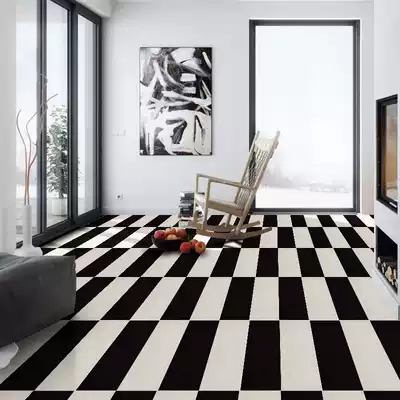 Simple personality black and white wood grain tiles 150 800 living room bedroom tiles non-slip floor tiles imitation solid wood floor tiles