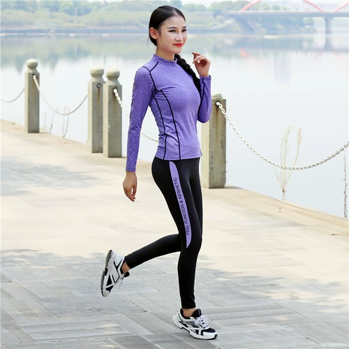 巴奇旋风 Лонгслив, одежда для йоги, осенний демисезонный комплект для спортзала, по фигуре
