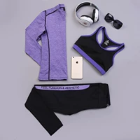 Сиреневый лонгслив, бюстгалтер, штаны