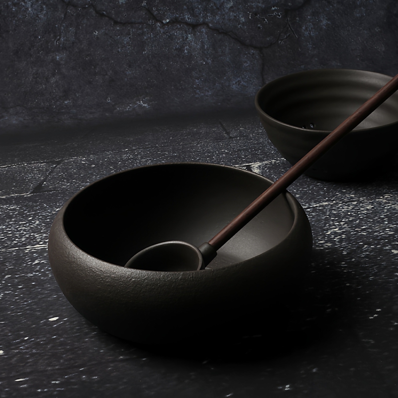 Ceramic Wood-Fired Tea Bowl, Water Boiling Pottery Tea Maker, Japanese Retro Dry Brewing Bowl, Charcoal Stove, Electric Ceramic Stove, Open Flame