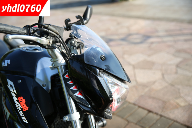 Suzuki 骊 Chi Gw250 sửa đổi kính chắn gió phía trước sửa đổi kính chắn gió phía trước sửa đổi kính chắn gió GW gió chắn gió xe máy