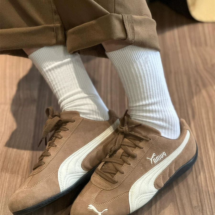 Мужские и женские Speedcat retro, бронзирование, suede, низкий топ, гонки, 461603