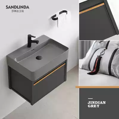 Small apartment wall-mounted wash basin mini sink basin integrated washbasin toilet cabinet