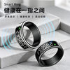 Smart display ring AI touch digital display camera heart rate blood oxygen sleep health step counting HRV wearable