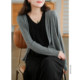 Small ears produce summer new bit cotton jacket female solid color comfortable all-match top cardigan