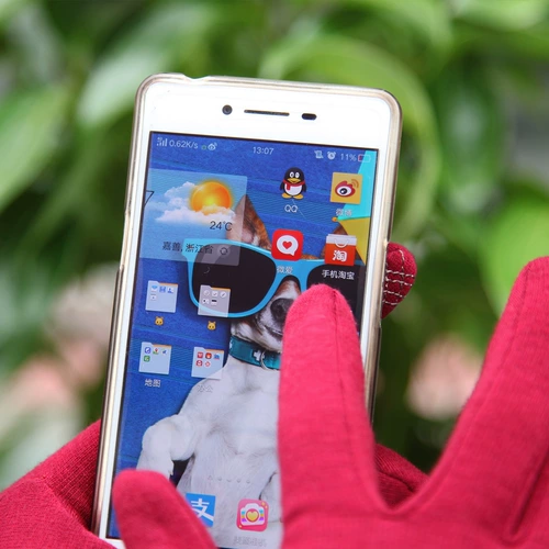 Перчатки, весенний утепленный комплект, бархатная удерживающая тепло тонкая неваляшка