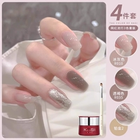 Ледяной серый + прозрачный коричневый + платина 02 + ручка для светотерапии