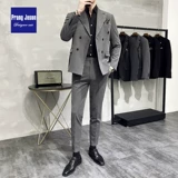 Комплект, трендовый пиджак классического кроя для отдыха, платье