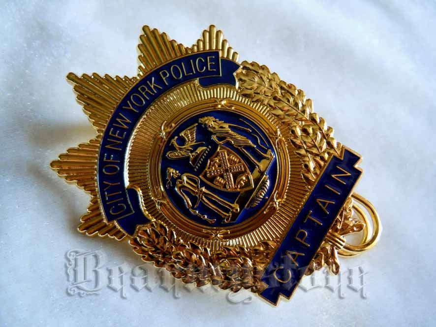 New York Police Director Metal Large Chest Guard Patrol Patrol Identification Large Badge Chest Mark