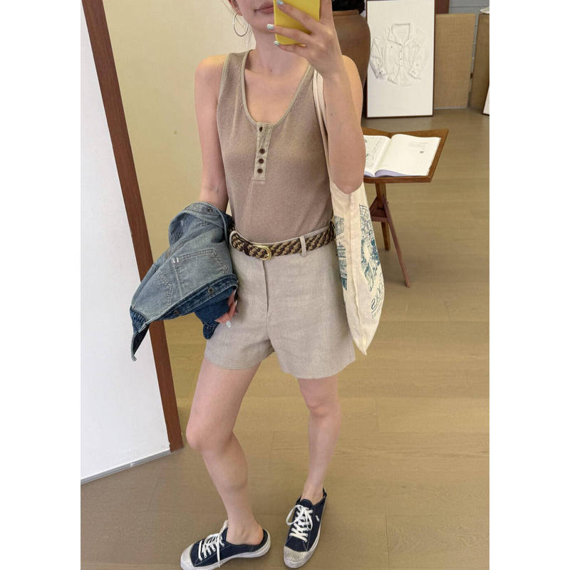 Oni~New Retro American-Style Spicy Girl Design U-Neck Camisole 2570 for Spring