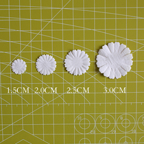 Small daisy petals small flower pieces make flowers Hot flowers Hand-dyed cloth flower material Ancient Hanfu hairpin DIY accessories accessories