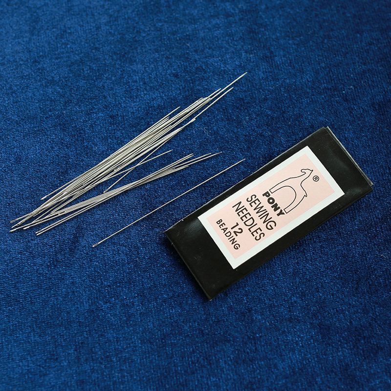 12 string of beads hand stitch needle Pony import needle length 2MM rice bead needle Soft embroidery needle