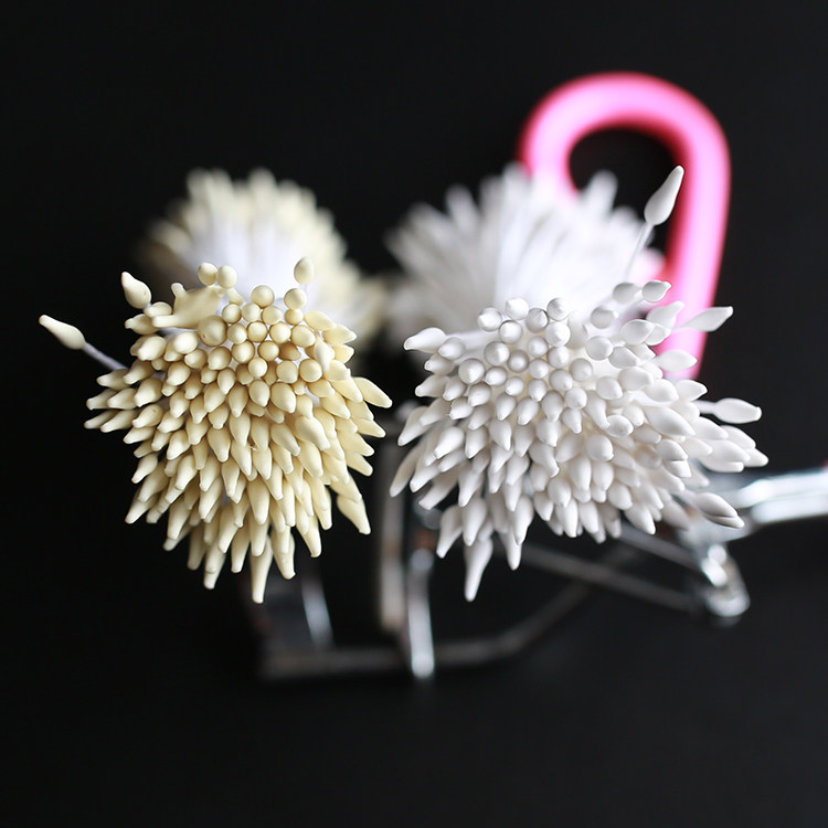 Double head drop floral heart vegetarian jade paste head flower core hand made with floral mens cloth art turning sugar resin clay bronzed